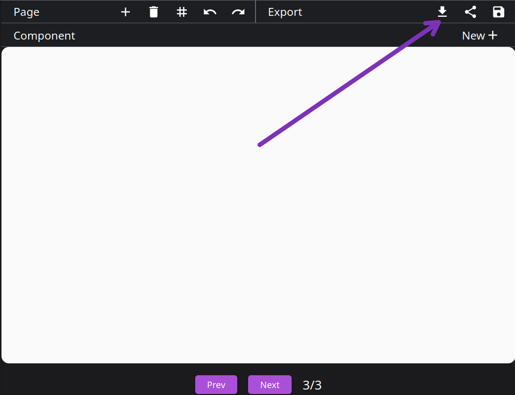 Image showing where the page controls are