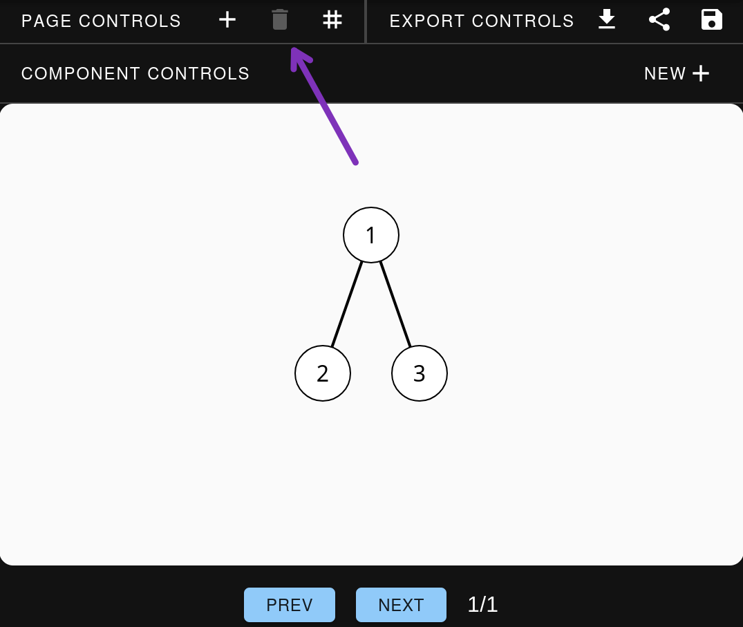 Image showing where the page controls are