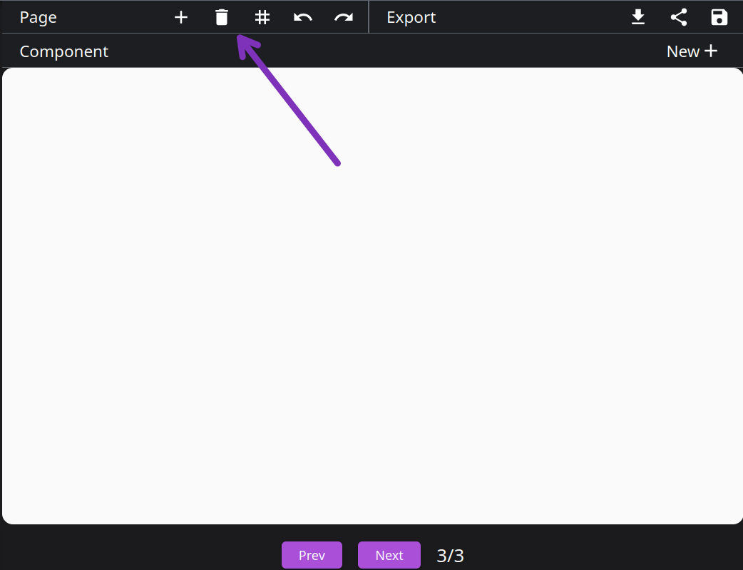 Image showing where the page controls are